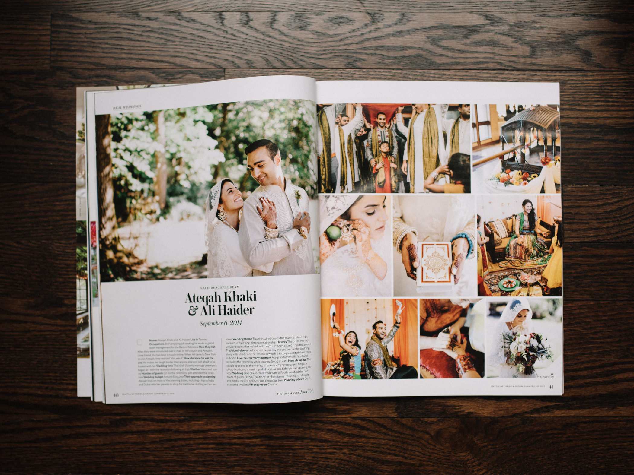 Seattle Wedding Photographer Published in Seattle MET Bride and Groom: Ateqah and Ali