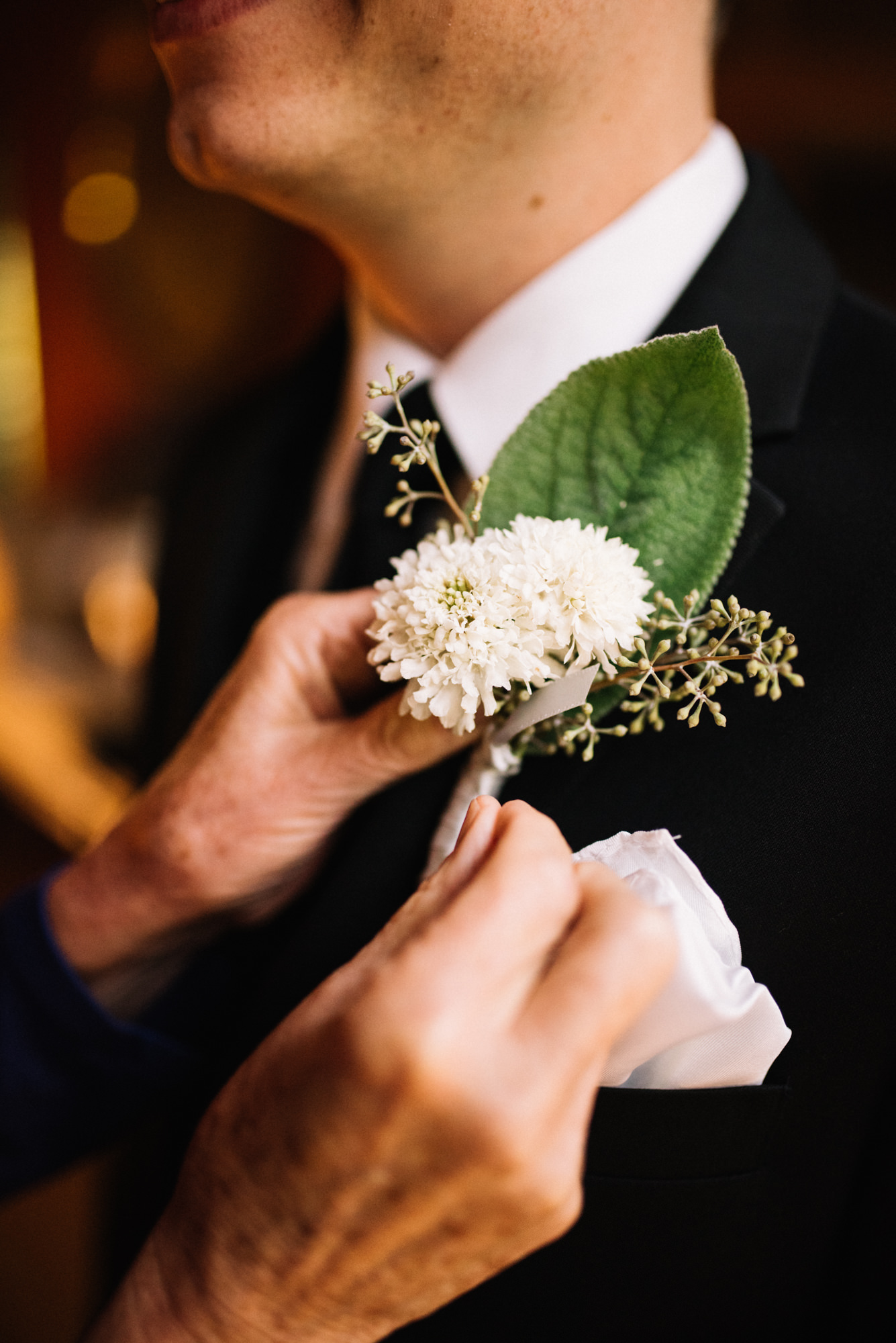 Lovely boutonniere from Diamond Custom Florals.