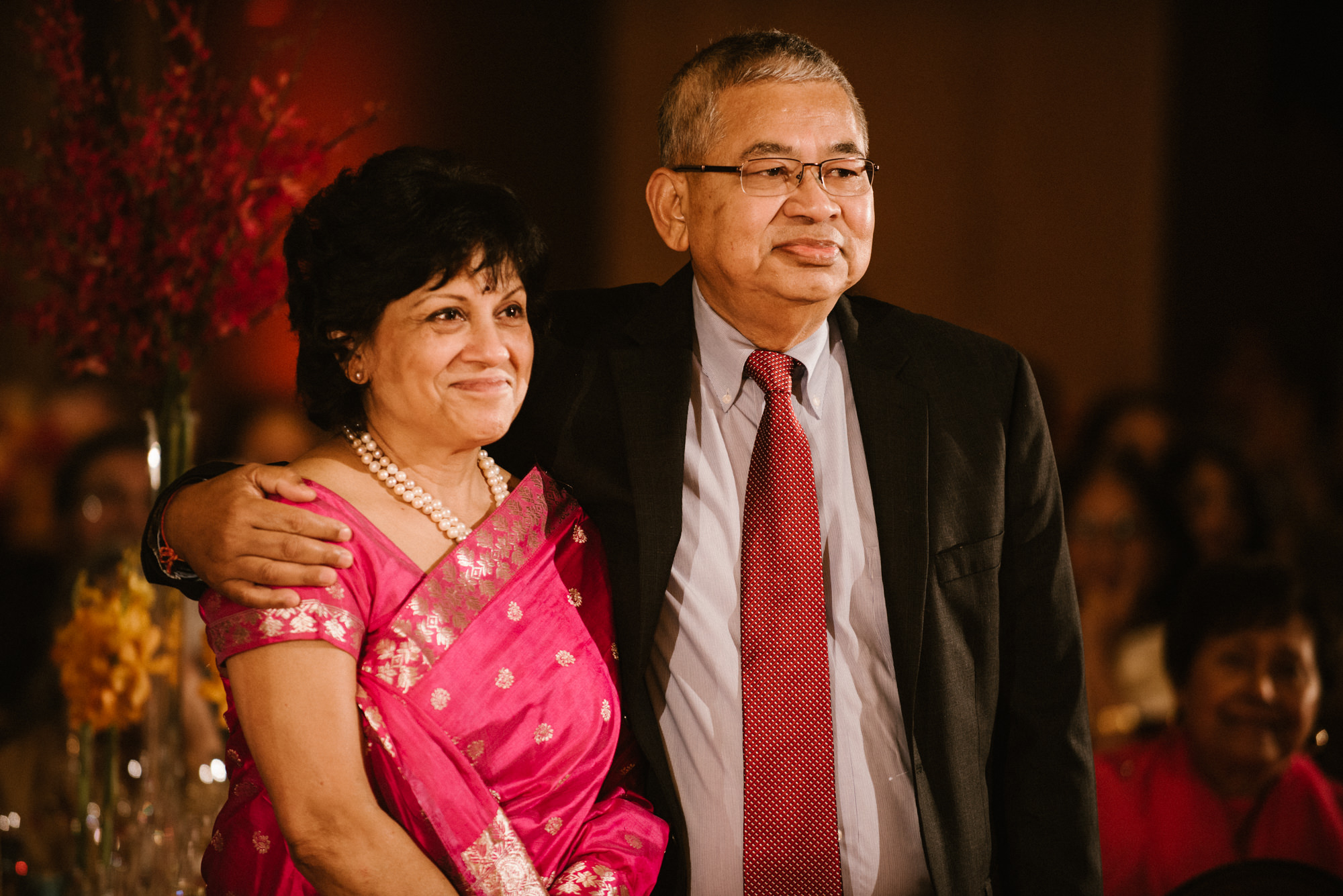 Neel's parents being honored at the wedding at Four Seasons Seattle