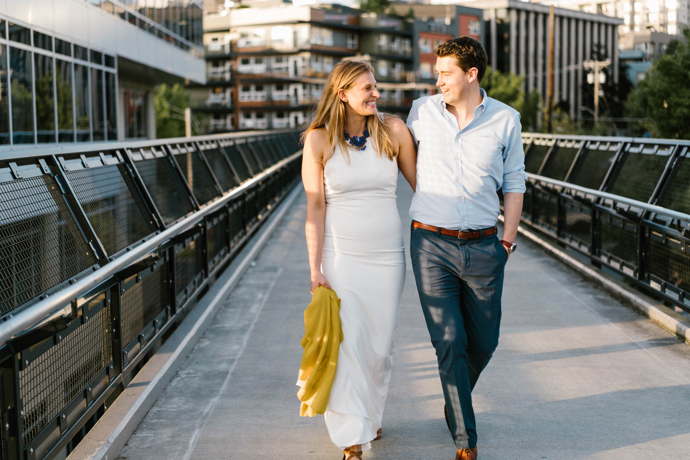 Olympic Sculpture Park engagement photos: Annie and Jeff