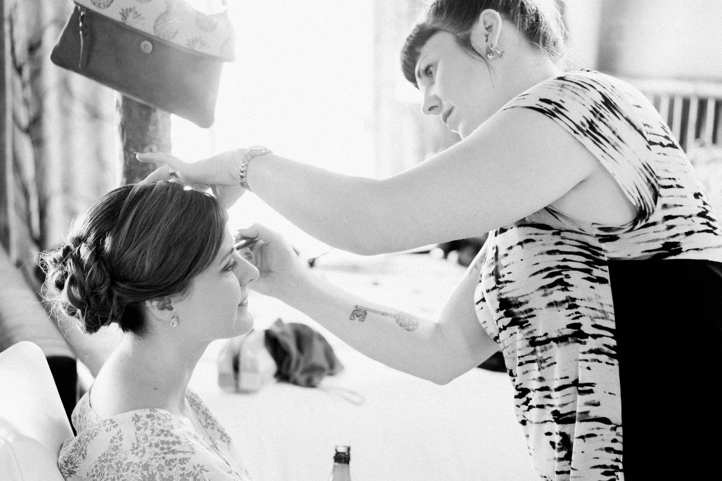 The Edgewater Hotel Seattle weddings: Meaghan getting ready