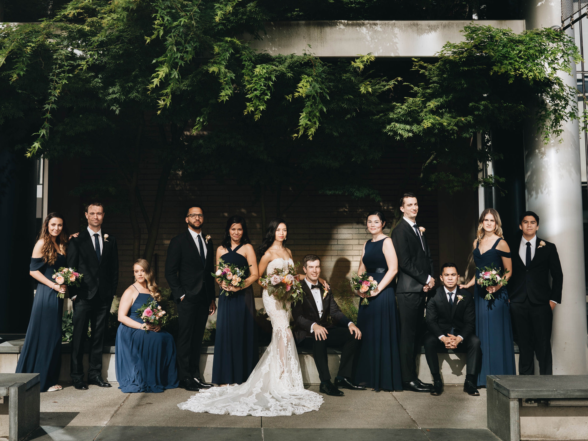 McCaw Hall Seattle wedding: Ally and Stephen Wedding Party