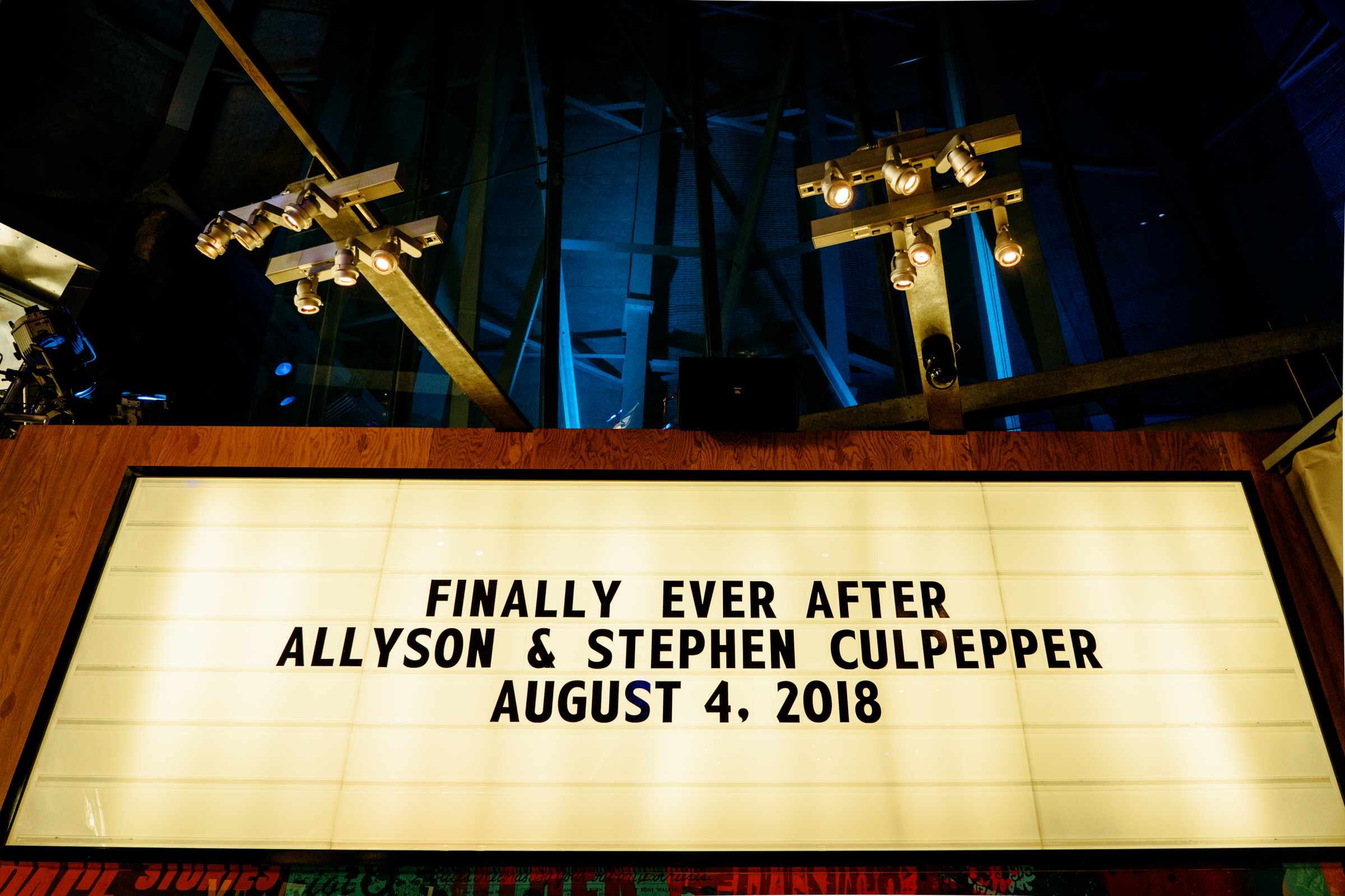 MoPoP Seattle weddings: Ally and Stephen's La-La Land Themed Wedding