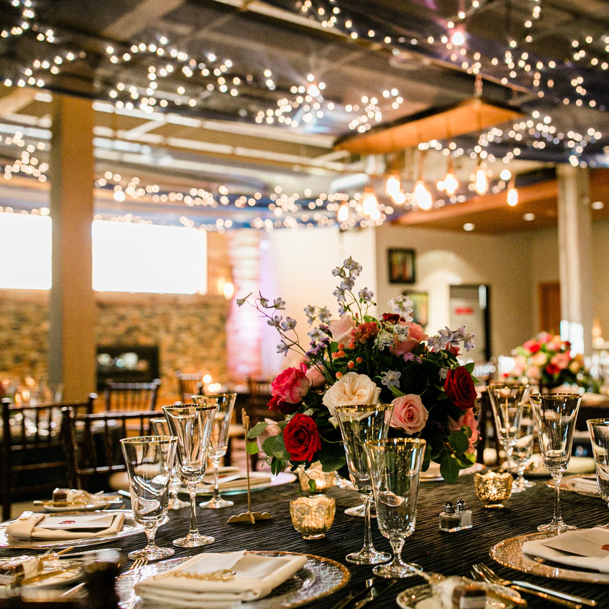 Emma and Joe Wedding Decor at The Foundry by Herban Feast