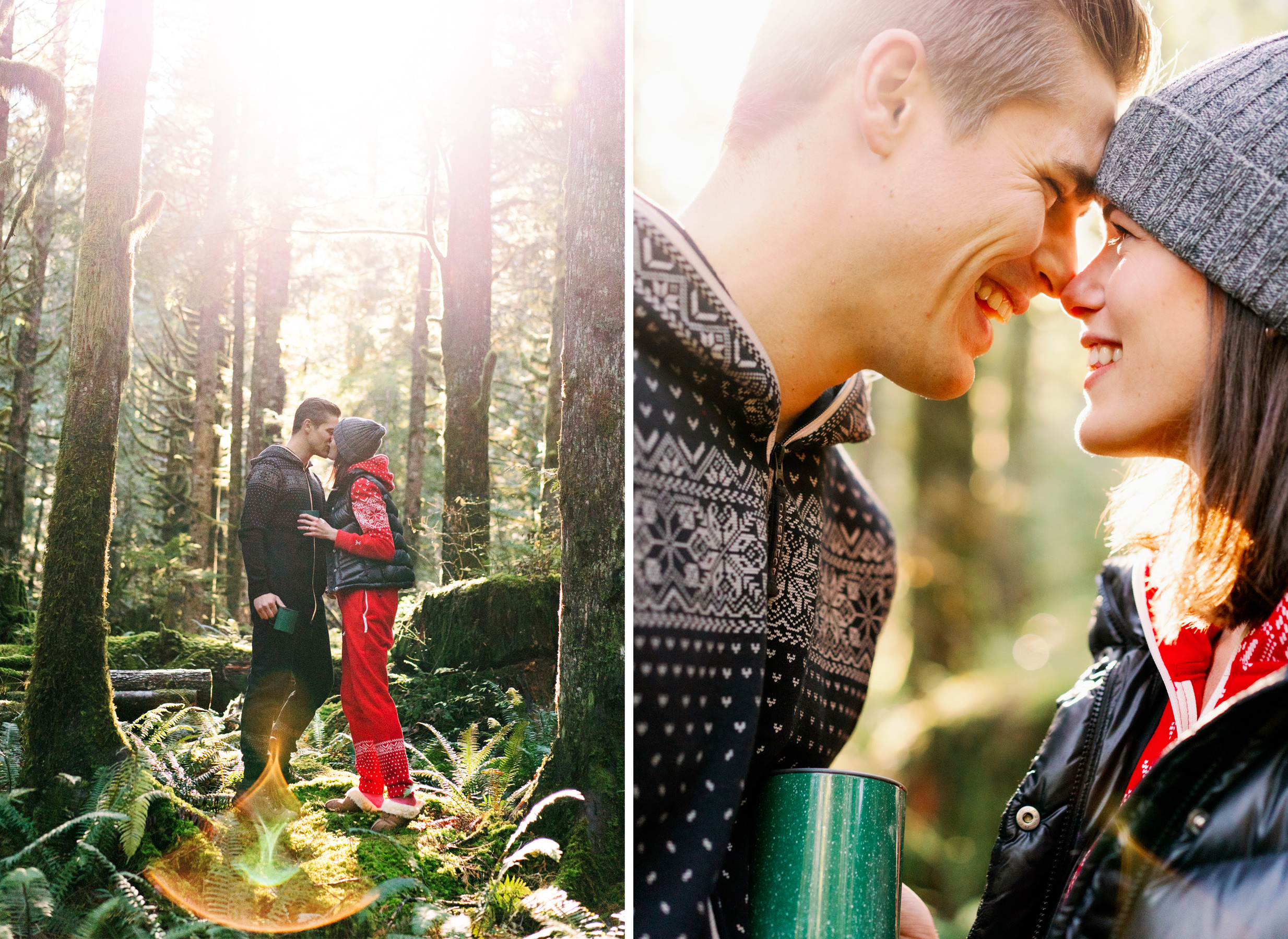Seattle engagement portraits beautiful morning light for these two lovebirds 2