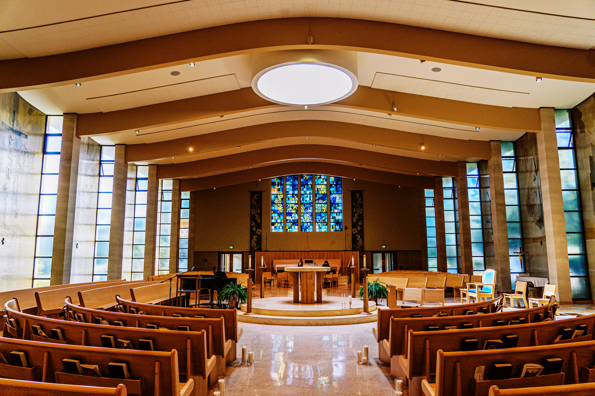 A Wedding at St Anne's Catholic church in Seattle