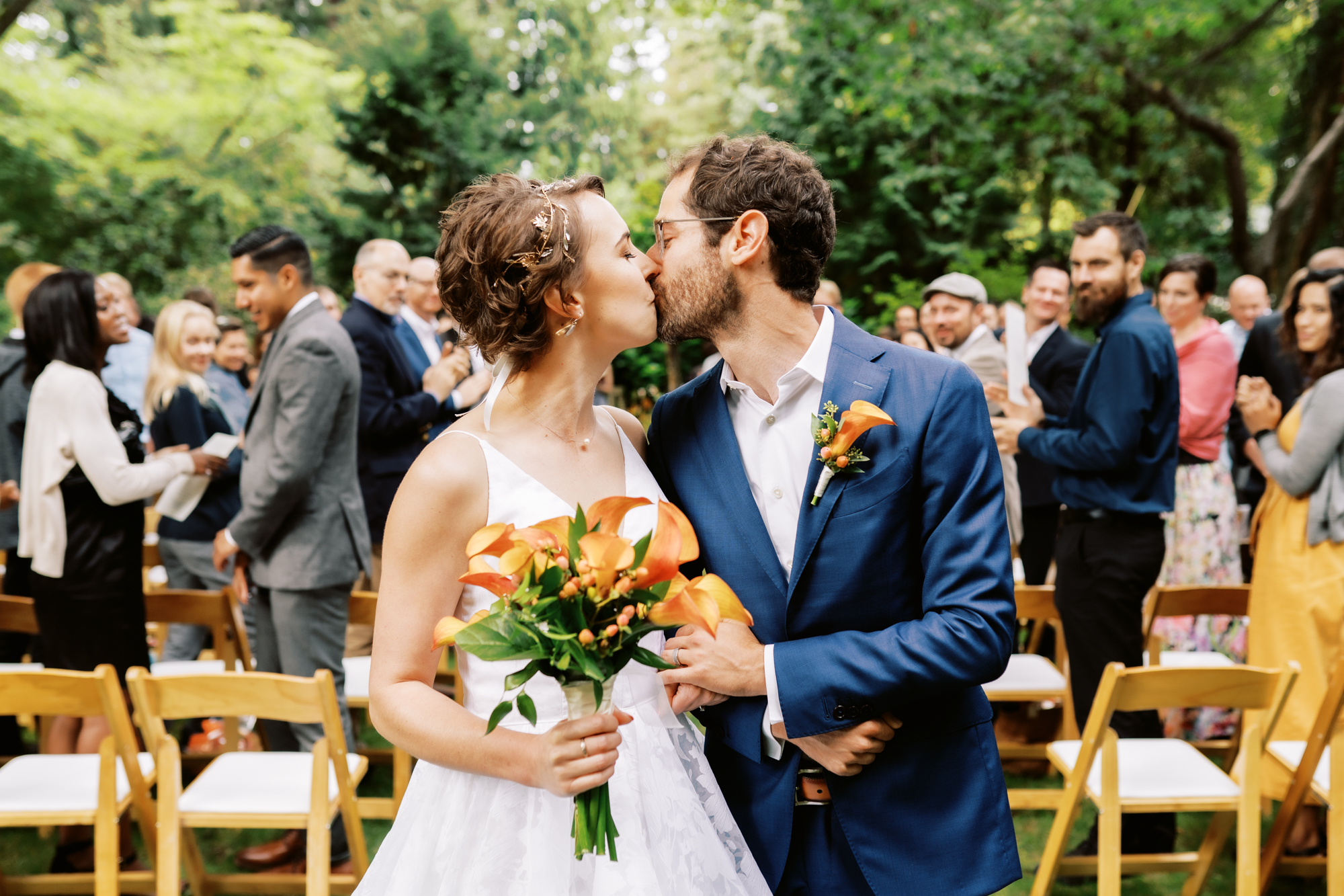 Dunn Garden Weddings: Amy and Scott walk down the aisle