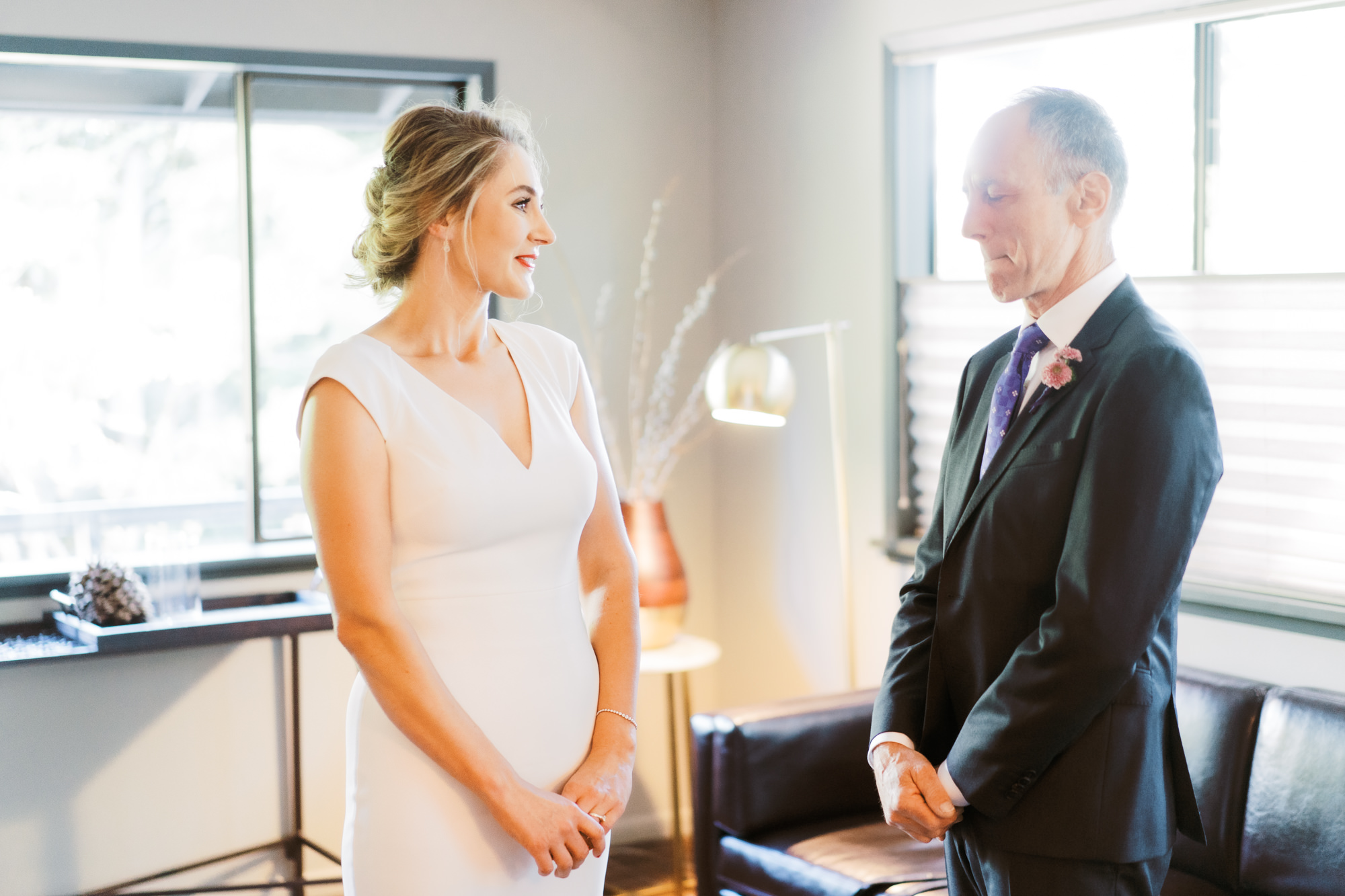 Woodinville wedding photographer: Kayley and dad moment