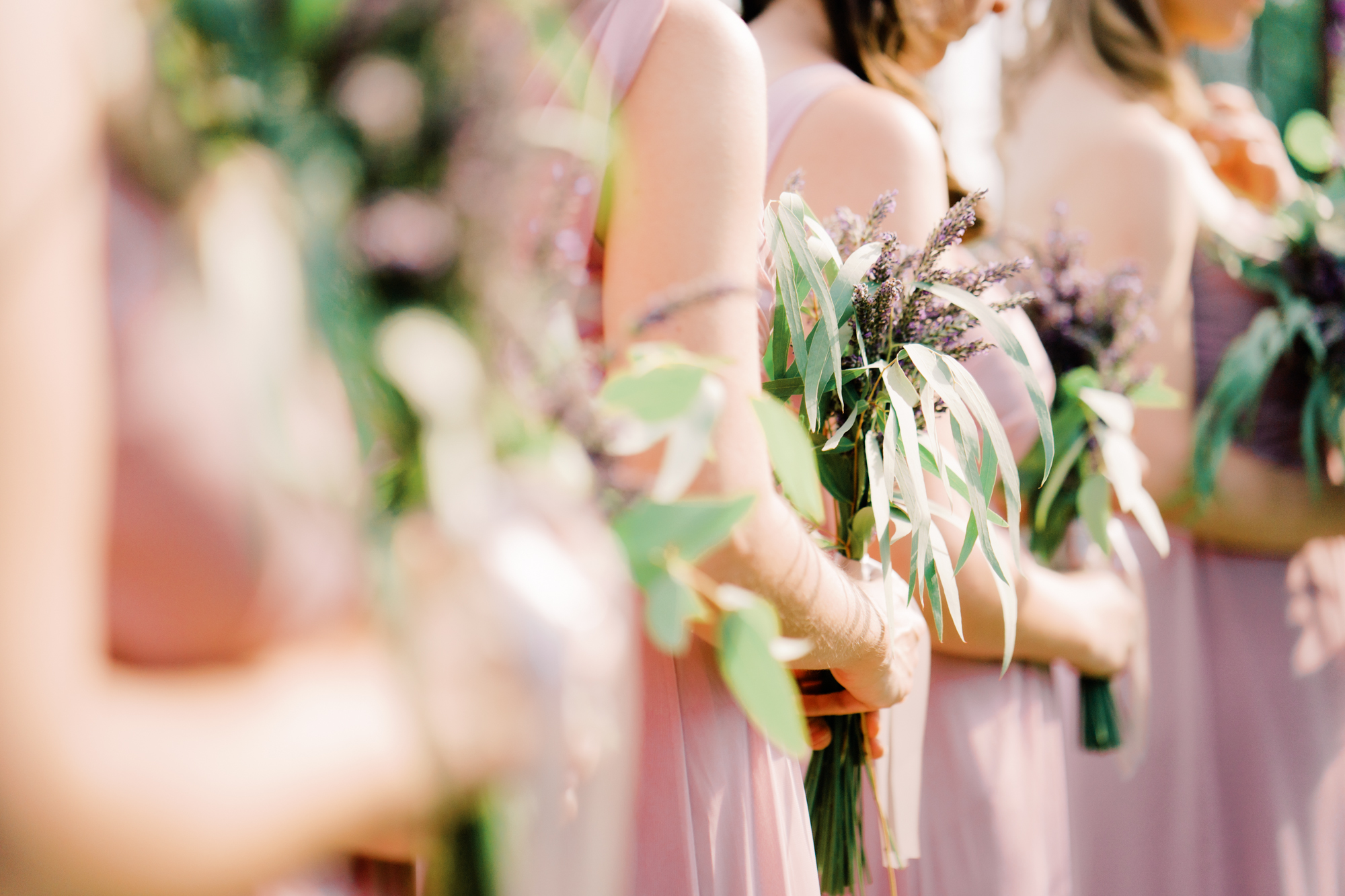Woodinville Lavender Farm weddings: Bridesmaids bouquets by Fena Flowers
