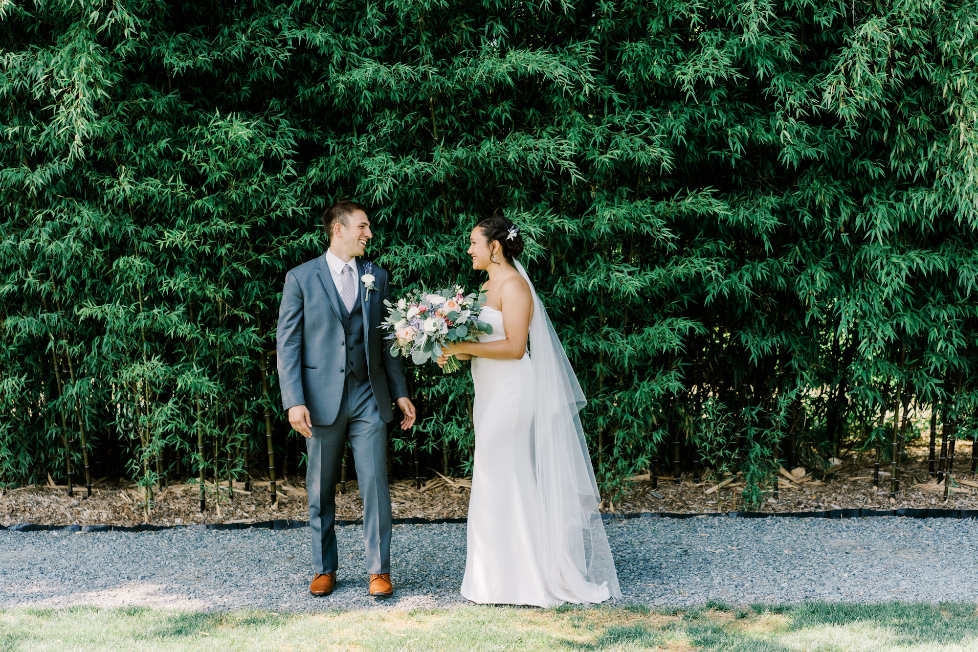 Woodinville Lavender Farm weddings: First look 