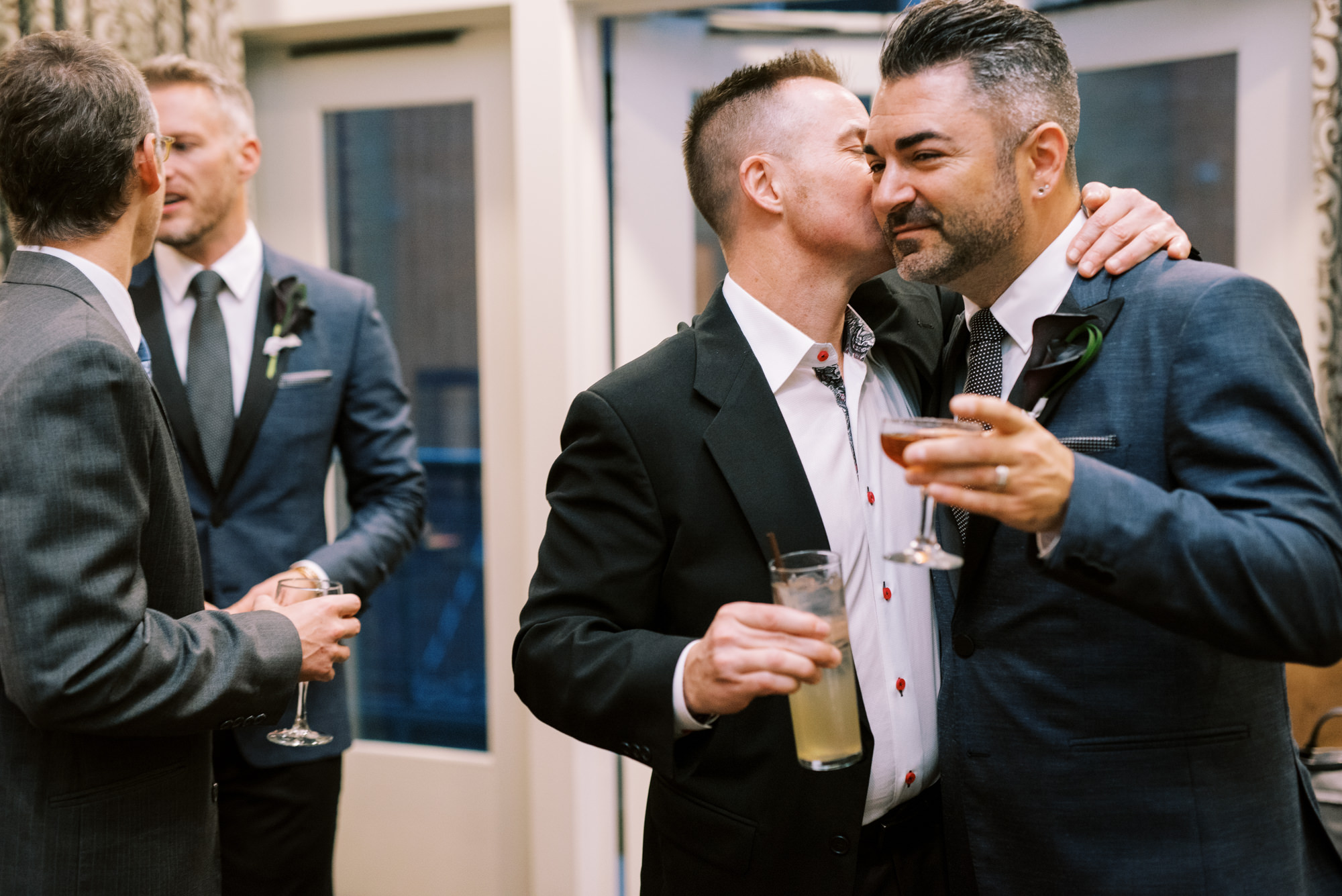 Alexis Hotel wedding: Michael and Justin post wedding ceremony moments