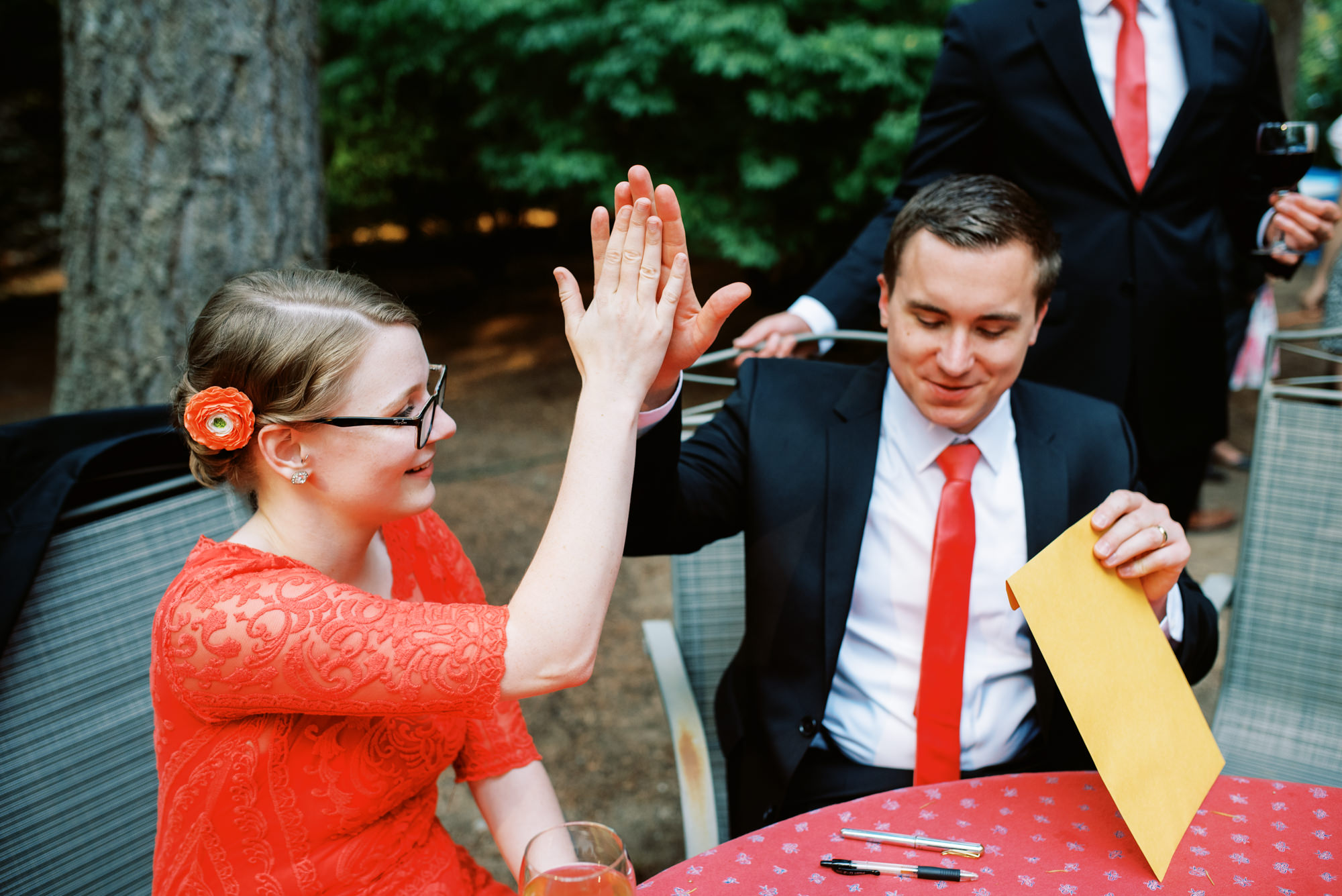 Seattle Backyard Wedding: Hannah and Jacob post ceremony moments