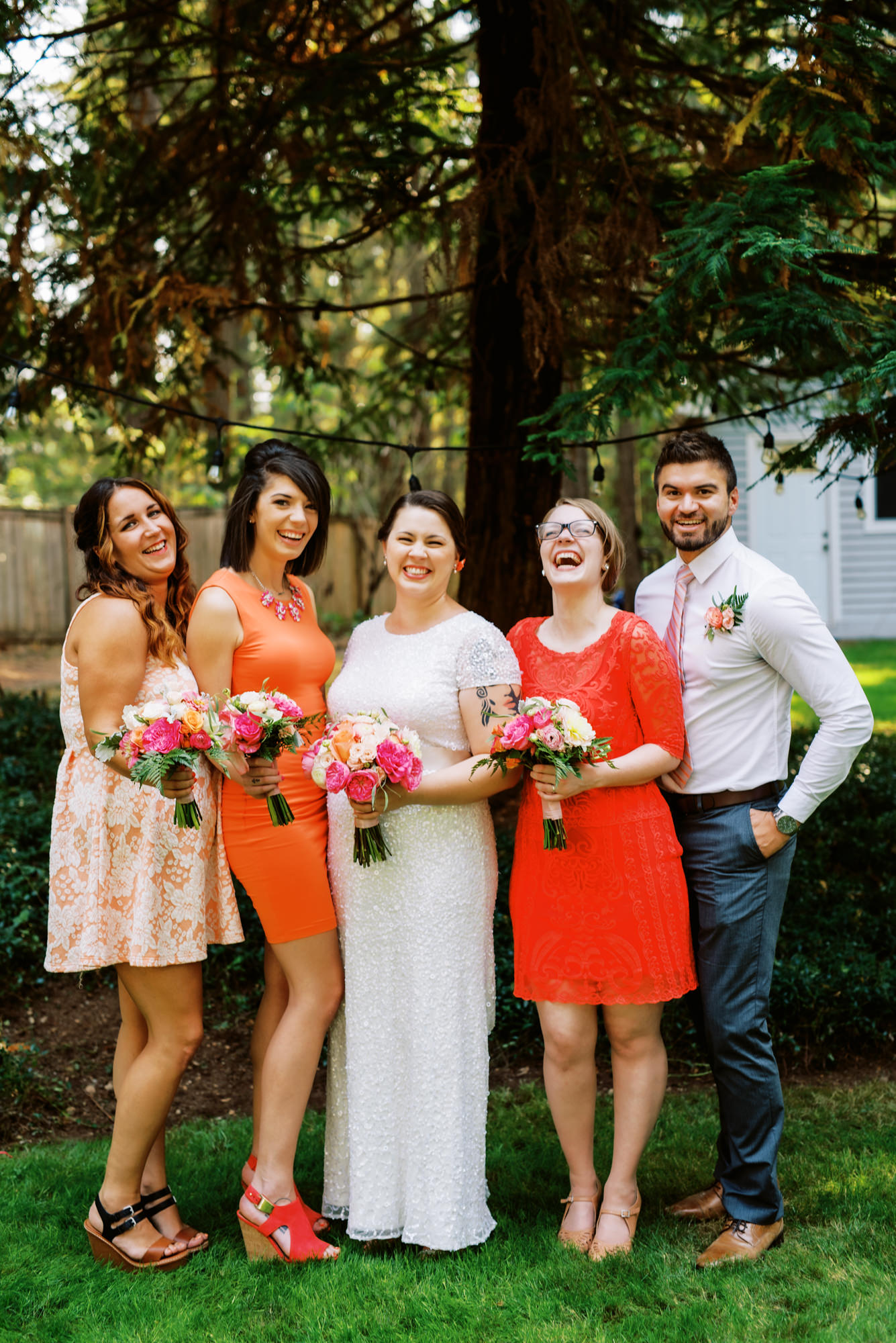 Seattle backyard wedding: Wedding Party