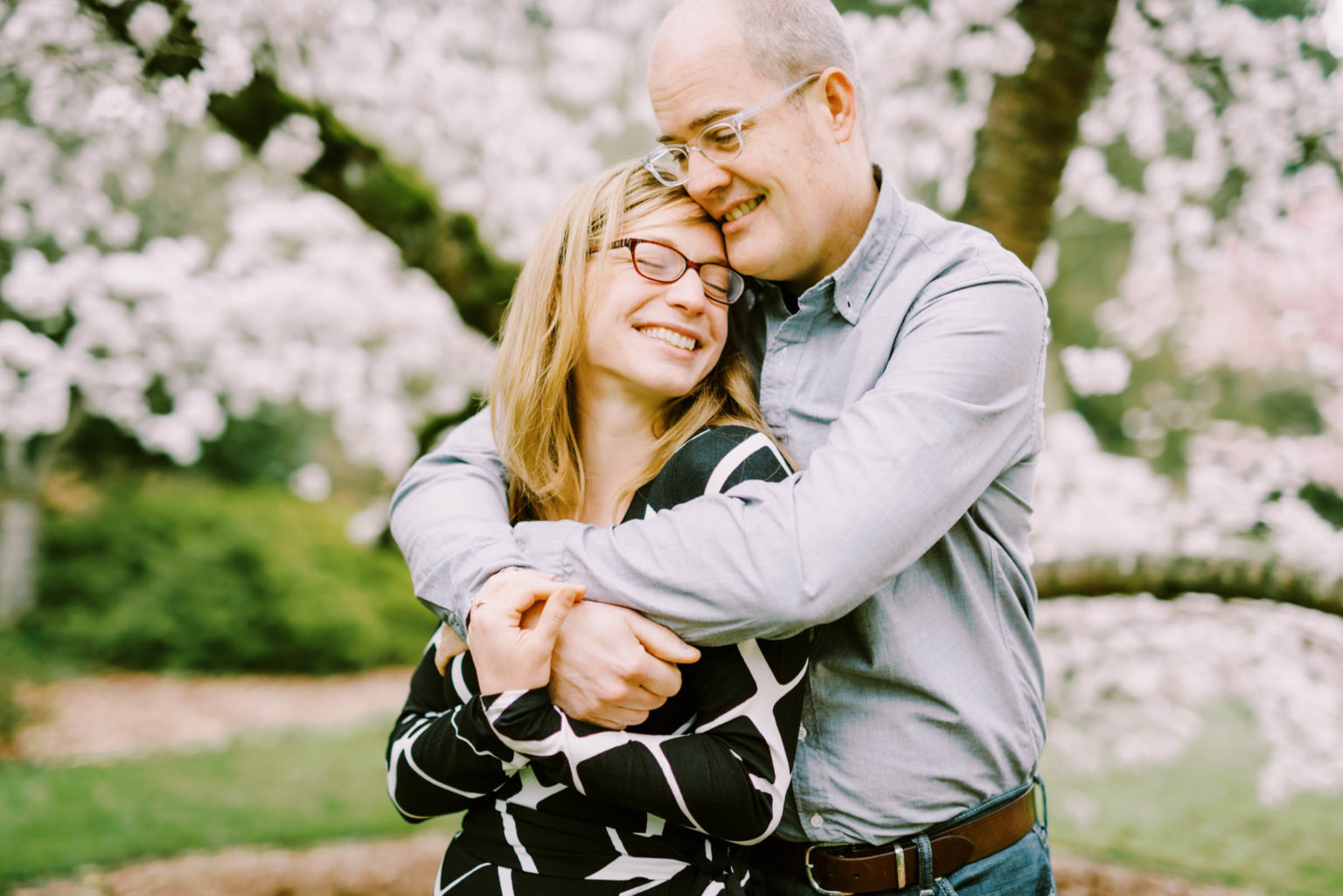 Washington Arboretum engagement photos Allison and Matt