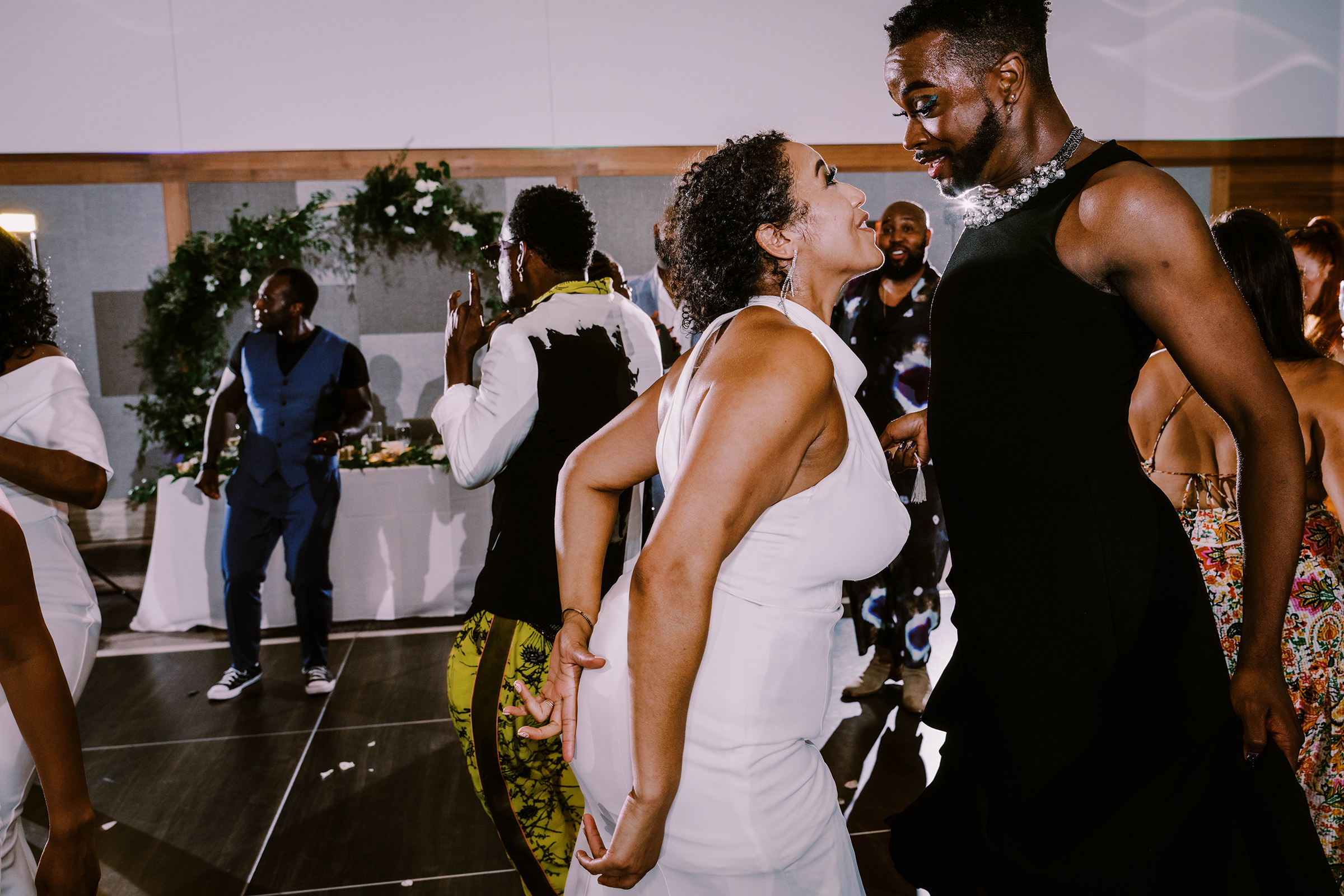 Money dance at Kasi and Sada's Hyatt Regency Lake Washington wedding, Summer 2022