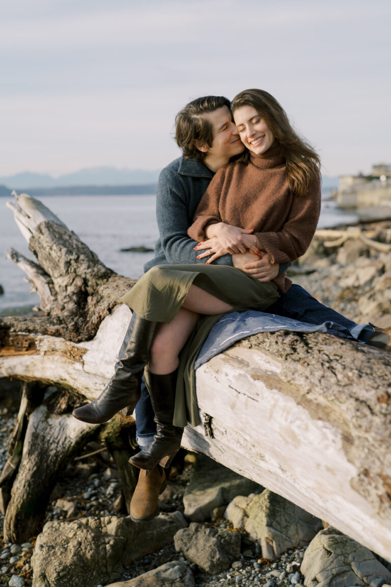 West Seattle engagement session winter 2023